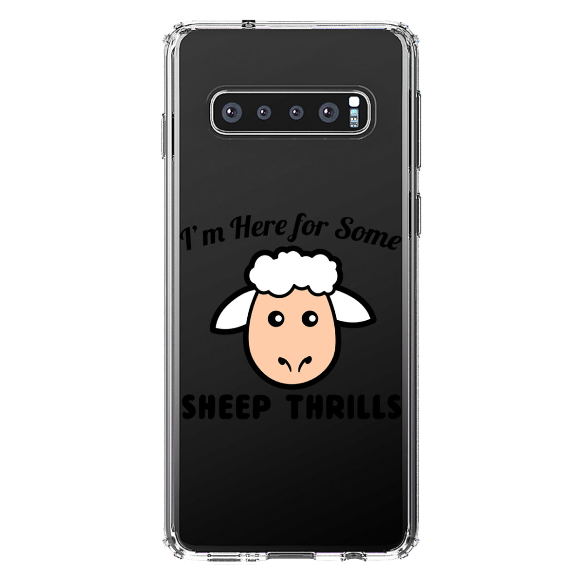 I'm Here for Some SHEEP Thrills Clear Shockproof iPhone Case, view 16