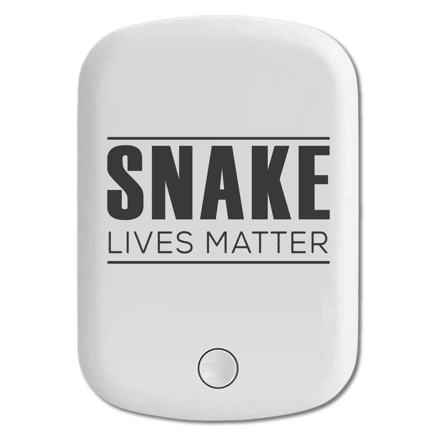 DistinctInk Magnetic Battery Pack, Wireless Portable Charger with USB-C Cable, Compatible with MagSafe iPhone 14 / 13 / 12 Series - SNAKE Lives Matter