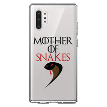 DistinctInk® Clear Shockproof Hybrid Case for Apple iPhone / Samsung Galaxy / Google Pixel - Mother of Snakes
