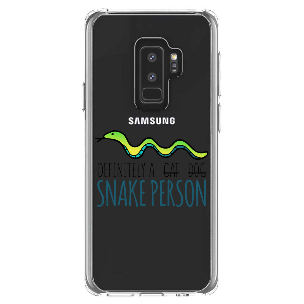 Definitely a Snake Person Clear Shockproof iPhone Case, view 20