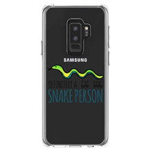 DistinctInk® Clear Shockproof Hybrid Case for Apple iPhone / Samsung Galaxy / Google Pixel - Definitely a Snake Person