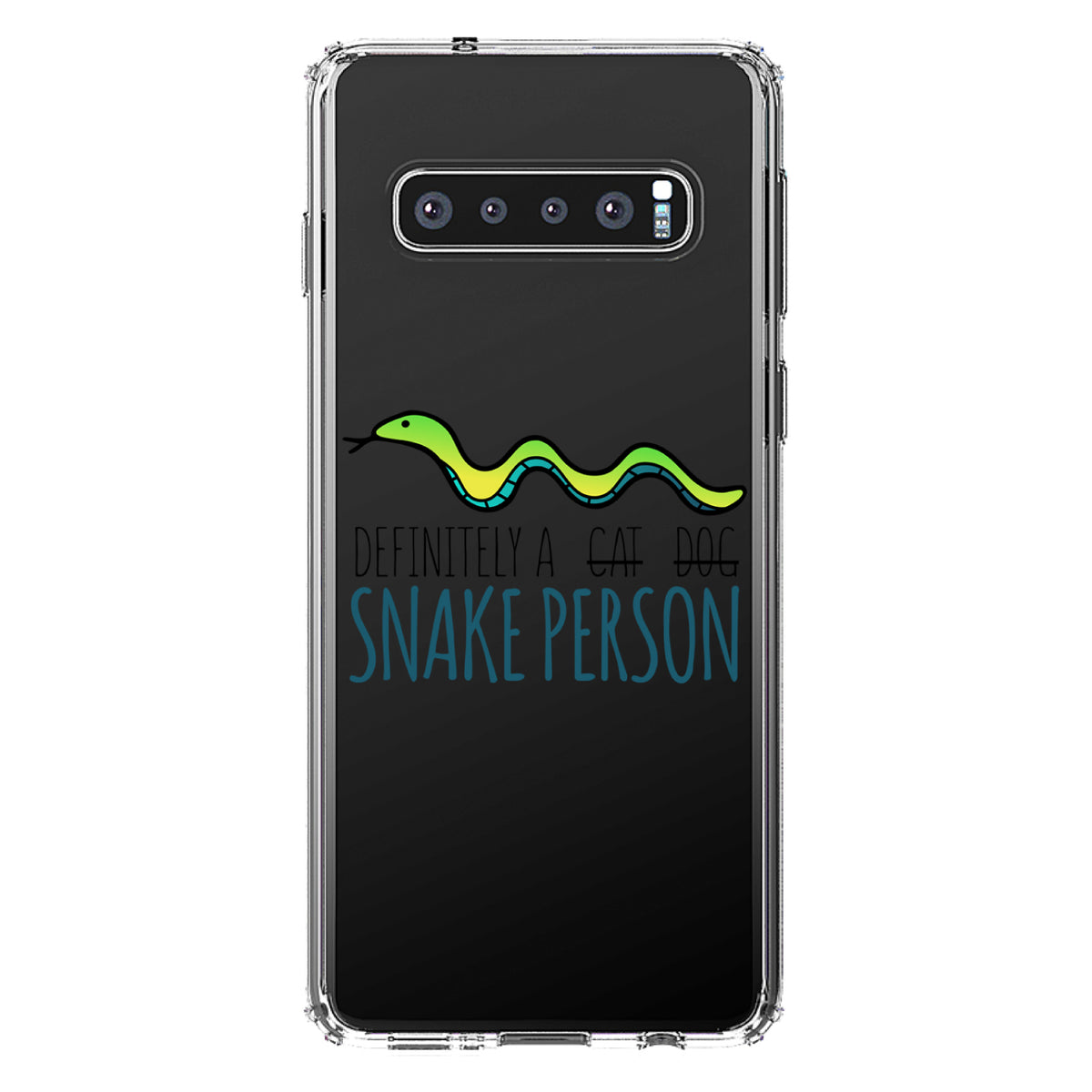 Definitely a Snake Person Clear Shockproof iPhone Case, view 17