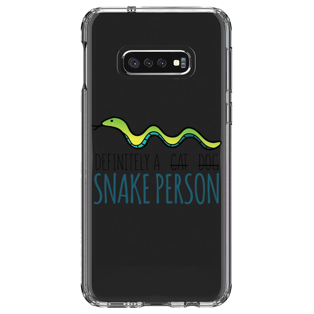 Definitely a Snake Person Clear Shockproof iPhone Case, view 18