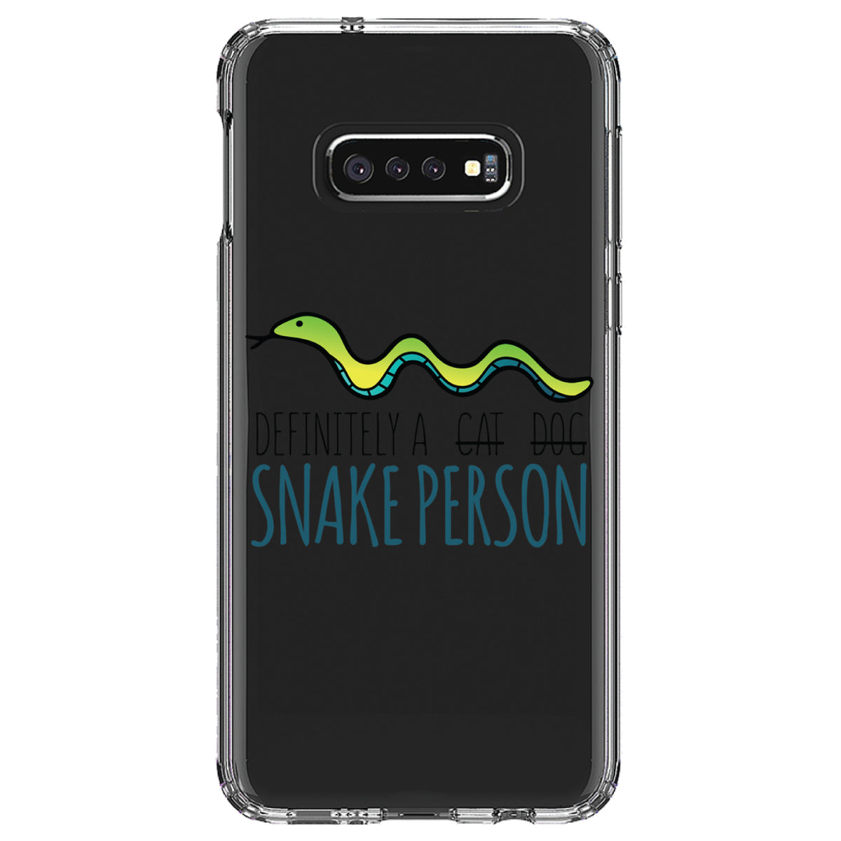 Definitely a Snake Person Clear Shockproof iPhone Case, view 18