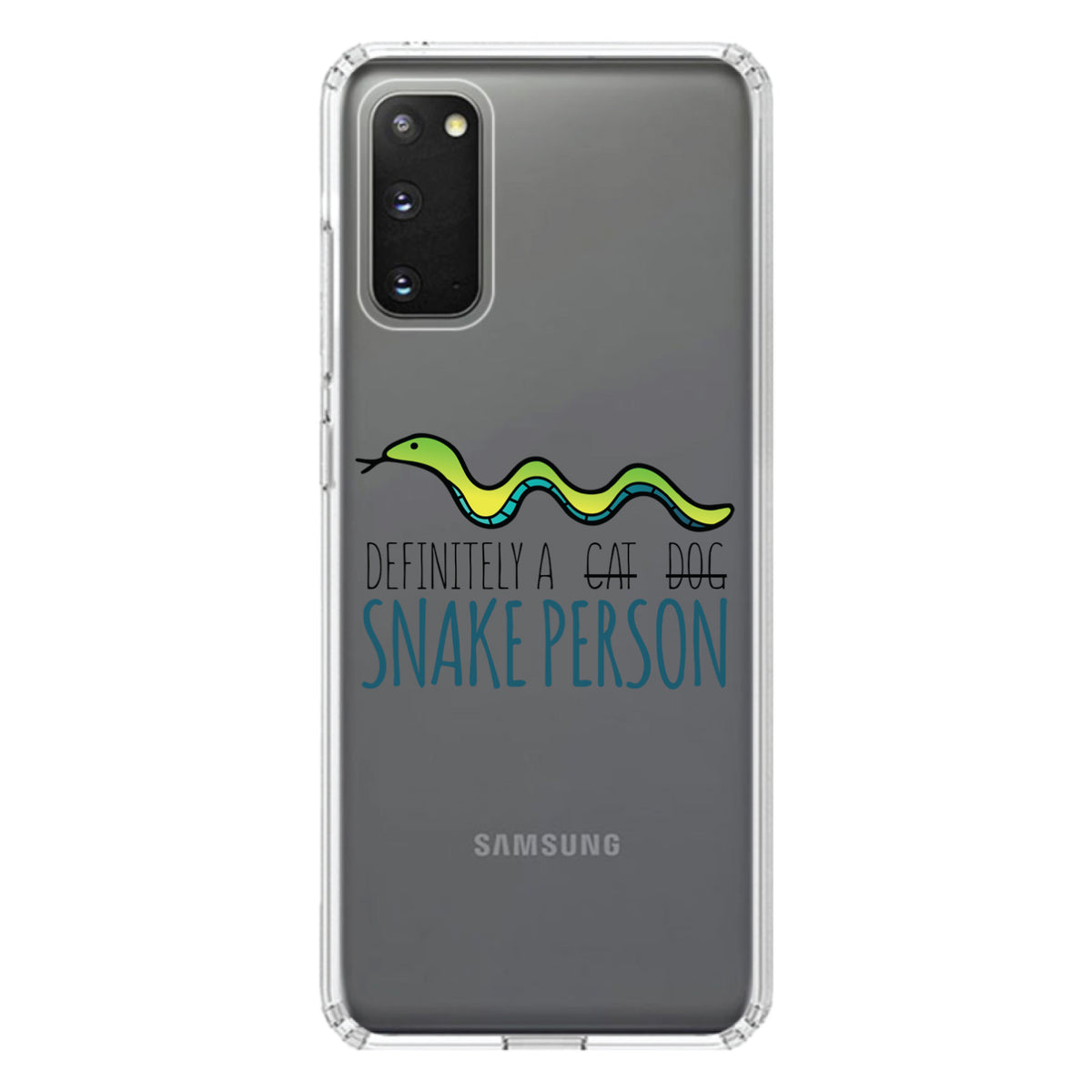 Definitely a Snake Person Clear Shockproof iPhone Case, view 14
