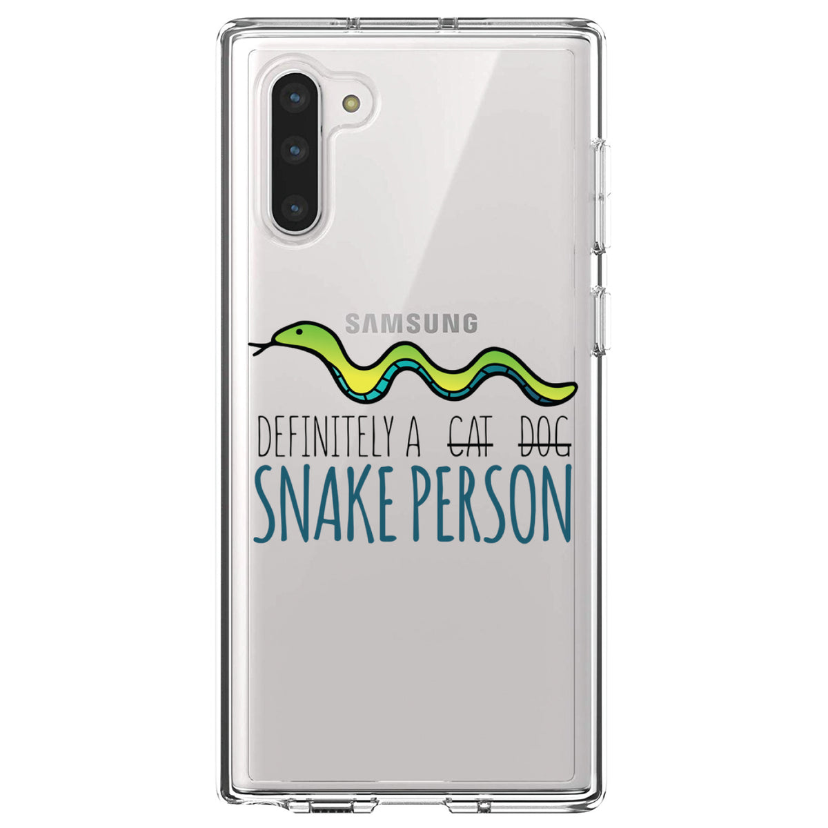 Definitely a Snake Person Clear Shockproof iPhone Case, view 9