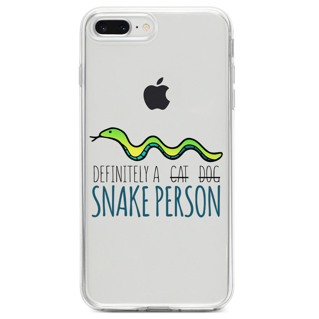 Definitely a Snake Person Clear Shockproof iPhone Case, view 6