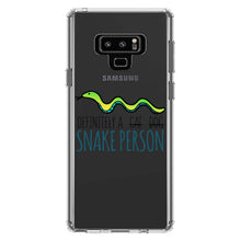 DistinctInk® Clear Shockproof Hybrid Case for Apple iPhone / Samsung Galaxy / Google Pixel - Definitely a Snake Person