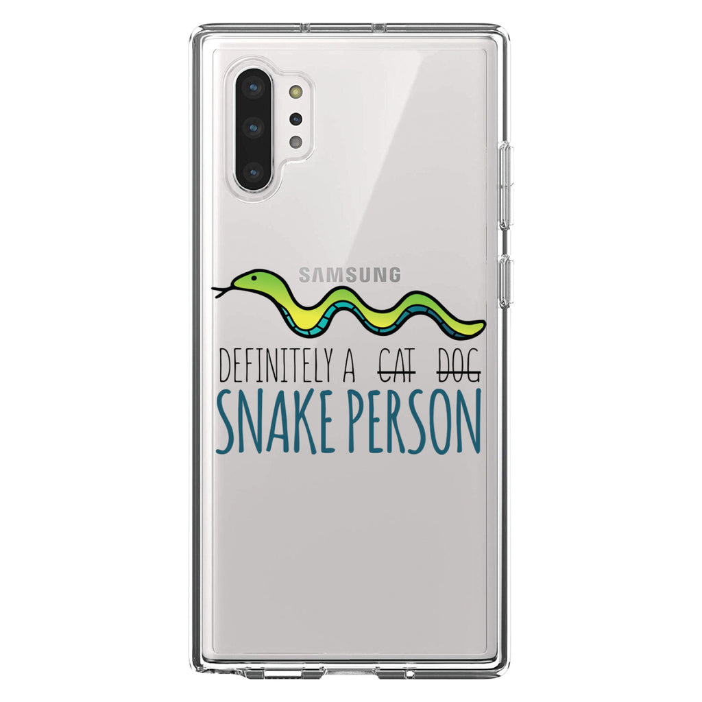 Definitely a Snake Person Clear Shockproof iPhone Case, view 10