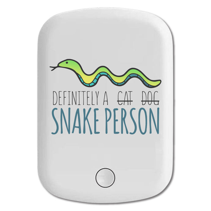 DistinctInk Magnetic Battery Pack, Wireless Portable Charger with USB-C Cable, Compatible with MagSafe iPhone 14 / 13 / 12 Series - Definitely a Snake Person