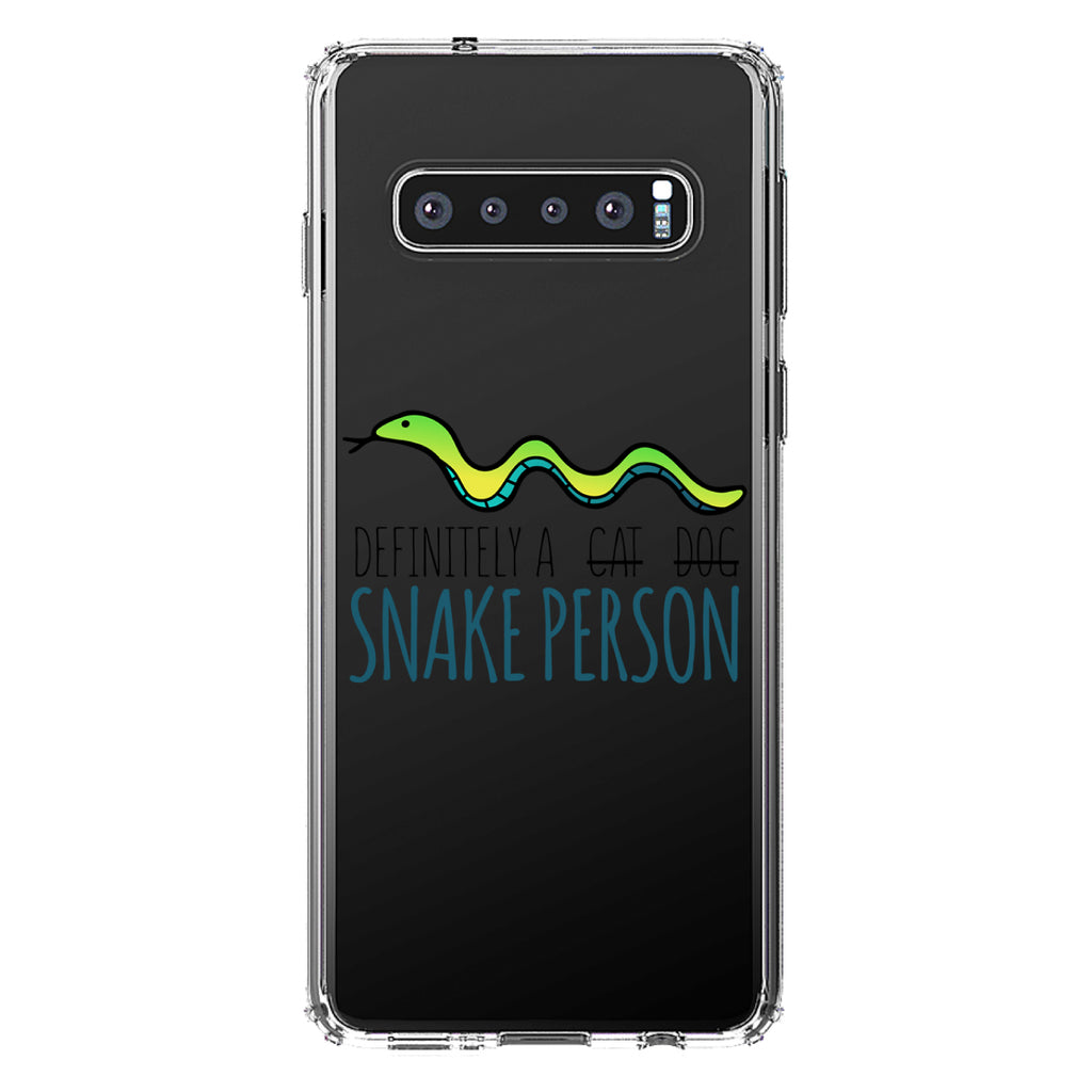 Definitely a Snake Person Clear Shockproof iPhone Case, view 16