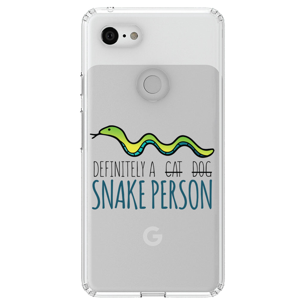 Definitely a Snake Person Clear Shockproof iPhone Case, view 21
