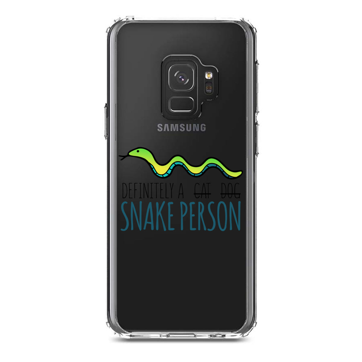 Definitely a Snake Person Clear Shockproof iPhone Case, view 19