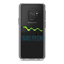 DistinctInk® Clear Shockproof Hybrid Case for Apple iPhone / Samsung Galaxy / Google Pixel - Definitely a Snake Person
