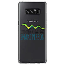 DistinctInk® Clear Shockproof Hybrid Case for Apple iPhone / Samsung Galaxy / Google Pixel - Definitely a Snake Person