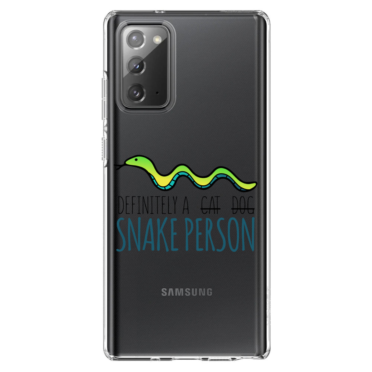Definitely a Snake Person Clear Shockproof iPhone Case, view 7