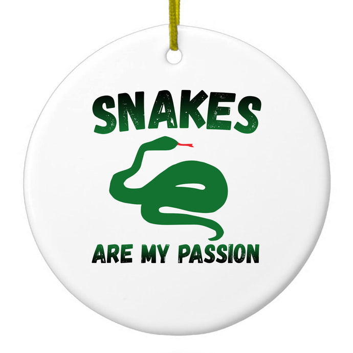 Snakes Are My Passion Ceramic Ornament