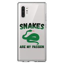 DistinctInk® Clear Shockproof Hybrid Case for Apple iPhone / Samsung Galaxy / Google Pixel - Snakes Are My Passion