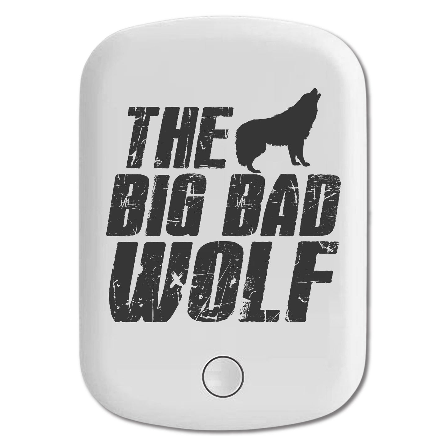 DistinctInk Magnetic Battery Pack, Wireless Portable Charger with USB-C Cable, Compatible with MagSafe iPhone 14 / 13 / 12 Series - The Big Bad Wolf