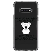 DistinctInk® Clear Shockproof Hybrid Case for Apple iPhone / Samsung Galaxy / Google Pixel - Not a Bear?  I have the Koala-fications