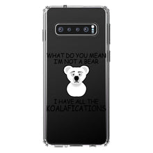 DistinctInk® Clear Shockproof Hybrid Case for Apple iPhone / Samsung Galaxy / Google Pixel - Not a Bear?  I have the Koala-fications