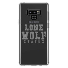 DistinctInk® Clear Shockproof Hybrid Case for Apple iPhone / Samsung Galaxy / Google Pixel - Lone Wolf Status