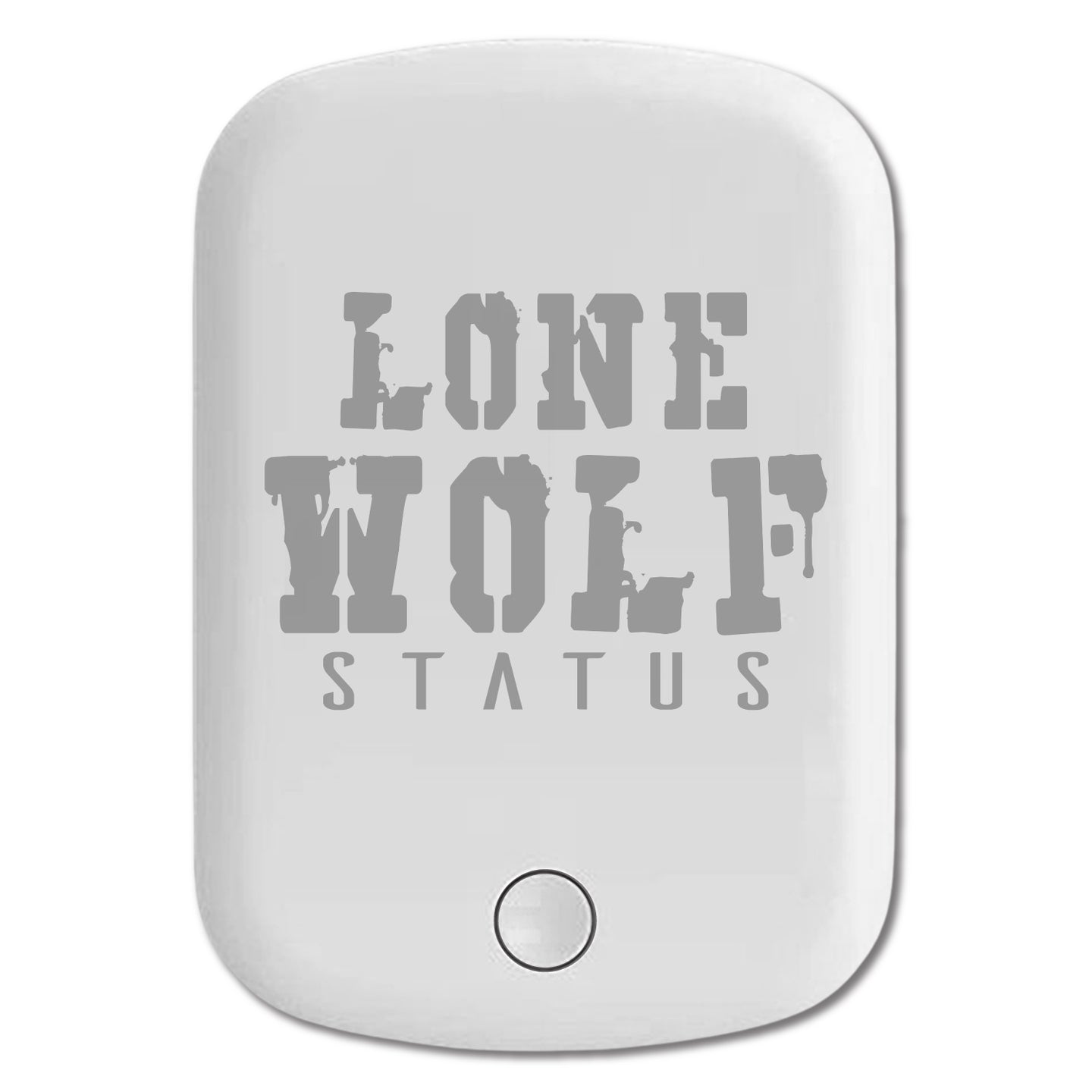 DistinctInk Magnetic Battery Pack, Wireless Portable Charger with USB-C Cable, Compatible with MagSafe iPhone 14 / 13 / 12 Series - Lone Wolf Status