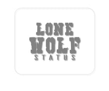 DistinctInk Custom Foam Rubber Mouse Pad - 1/4" Thick - Lone Wolf Status
