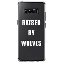 DistinctInk® Clear Shockproof Hybrid Case for Apple iPhone / Samsung Galaxy / Google Pixel - Raised By Wolves