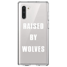 DistinctInk® Clear Shockproof Hybrid Case for Apple iPhone / Samsung Galaxy / Google Pixel - Raised By Wolves