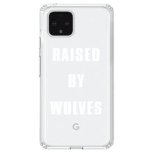 DistinctInk® Clear Shockproof Hybrid Case for Apple iPhone / Samsung Galaxy / Google Pixel - Raised By Wolves
