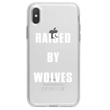DistinctInk® Clear Shockproof Hybrid Case for Apple iPhone / Samsung Galaxy / Google Pixel - Raised By Wolves