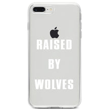 DistinctInk® Clear Shockproof Hybrid Case for Apple iPhone / Samsung Galaxy / Google Pixel - Raised By Wolves