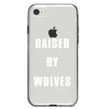 DistinctInk® Clear Shockproof Hybrid Case for Apple iPhone / Samsung Galaxy / Google Pixel - Raised By Wolves