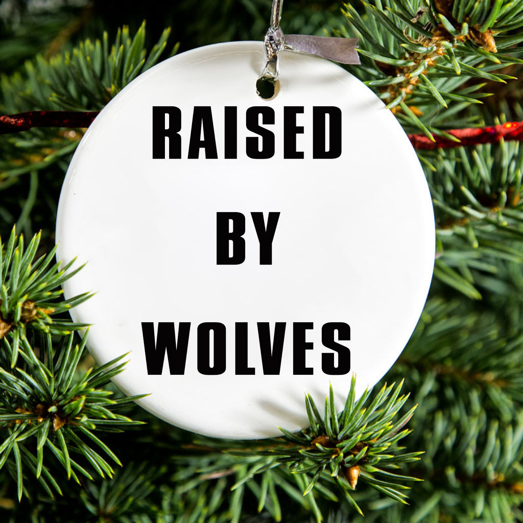 Raised By Wolves Ceramic Ornament, view 2