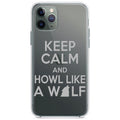 Keep Calm Howl Like a Wolf Clear Shockproof iPhone Case