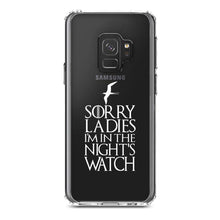DistinctInk® Clear Shockproof Hybrid Case for Apple iPhone / Samsung Galaxy / Google Pixel - Sorry Ladies I'm In The Night's Watch
