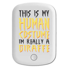 DistinctInk Magnetic Battery Pack, Wireless Portable Charger with USB-C Cable, Compatible with MagSafe iPhone 14 / 13 / 12 Series - My Human Costume, Really a Giraffe