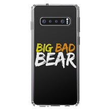 DistinctInk® Clear Shockproof Hybrid Case for Apple iPhone / Samsung Galaxy / Google Pixel - Big Bad Bear