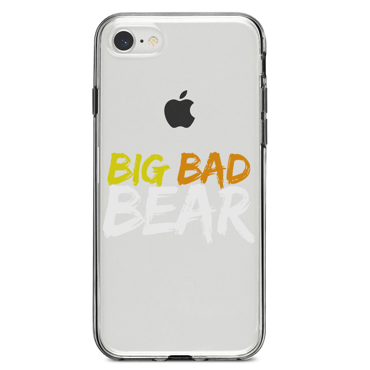 Big Bad Bear Clear Shockproof iPhone Case, view 5