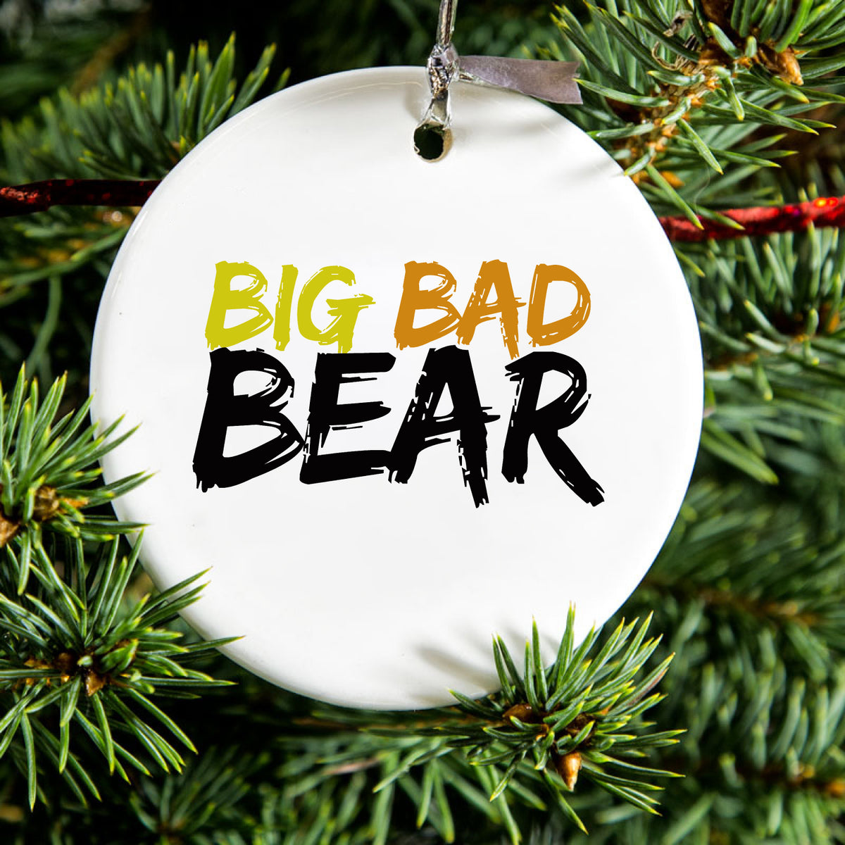 Big Bad Bear Ceramic Ornament, view 2