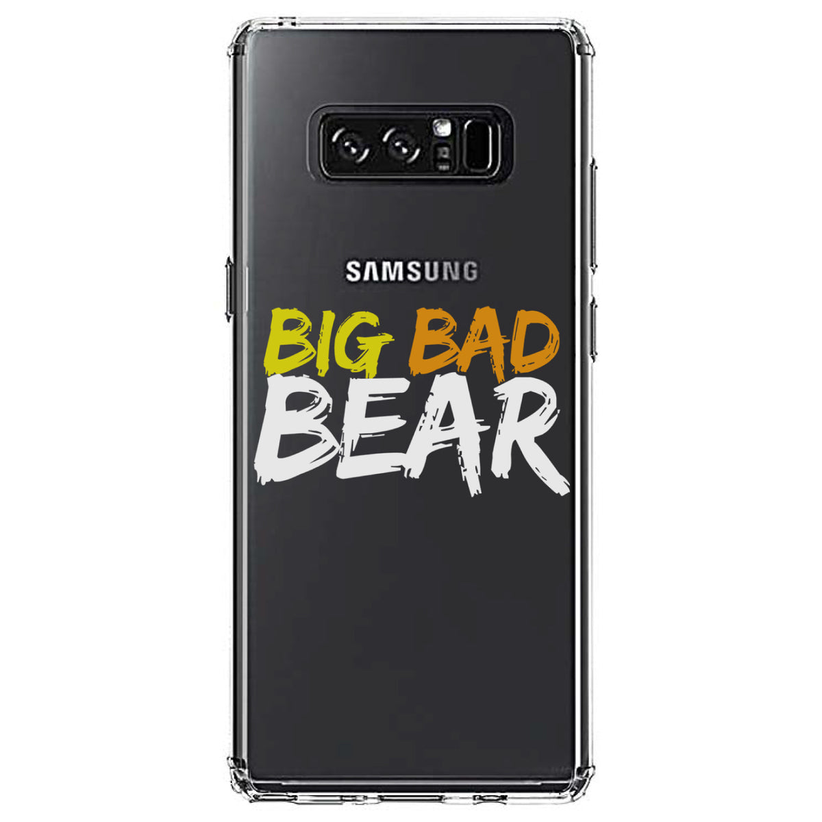 Big Bad Bear Clear Shockproof iPhone Case, view 12