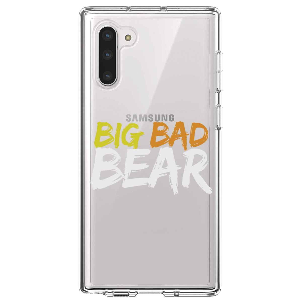 Big Bad Bear Clear Shockproof iPhone Case, view 9
