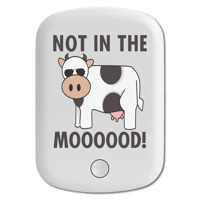 DistinctInk Magnetic Battery Pack, Wireless Portable Charger with USB-C Cable, Compatible with MagSafe iPhone 14 / 13 / 12 Series - Not in the MOOOOOOD! Cow