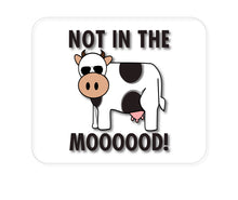 DistinctInk Custom Foam Rubber Mouse Pad - 1/4" Thick - Not in the MOOOOOOD! Cow