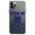Show Me Your Kitties Love Cats Clear Shockproof iPhone Case