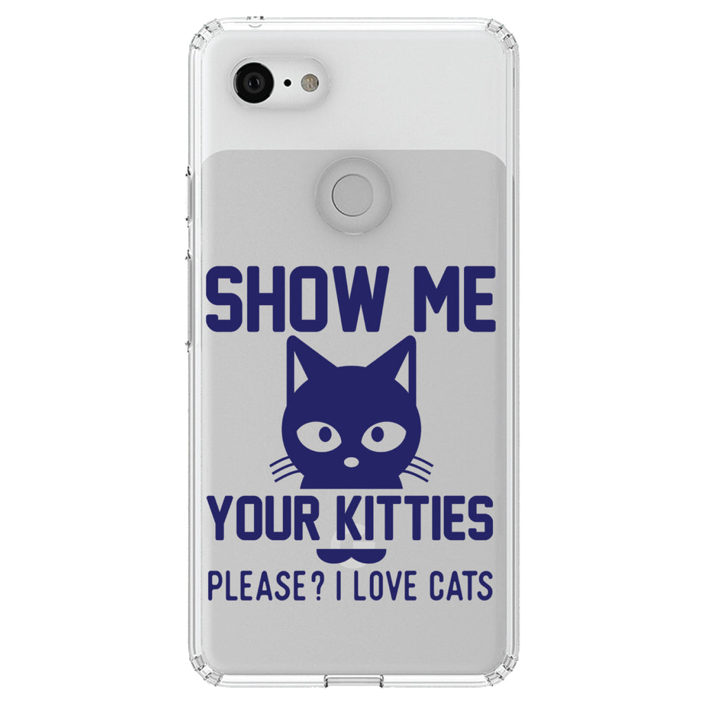 Show Me Your Kitties Love Cats Clear Shockproof iPhone Case, view 21