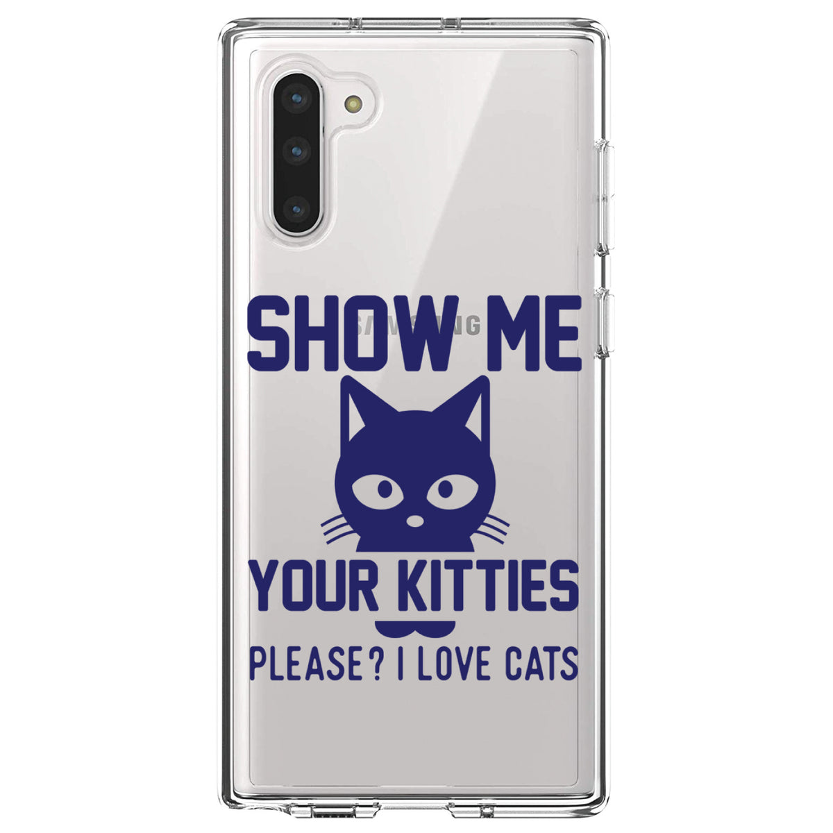 Show Me Your Kitties Love Cats Clear Shockproof iPhone Case, view 9