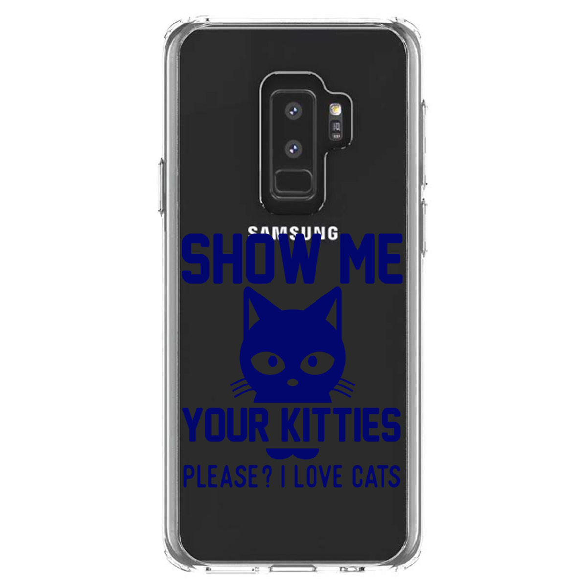 Show Me Your Kitties Love Cats Clear Shockproof iPhone Case, view 20