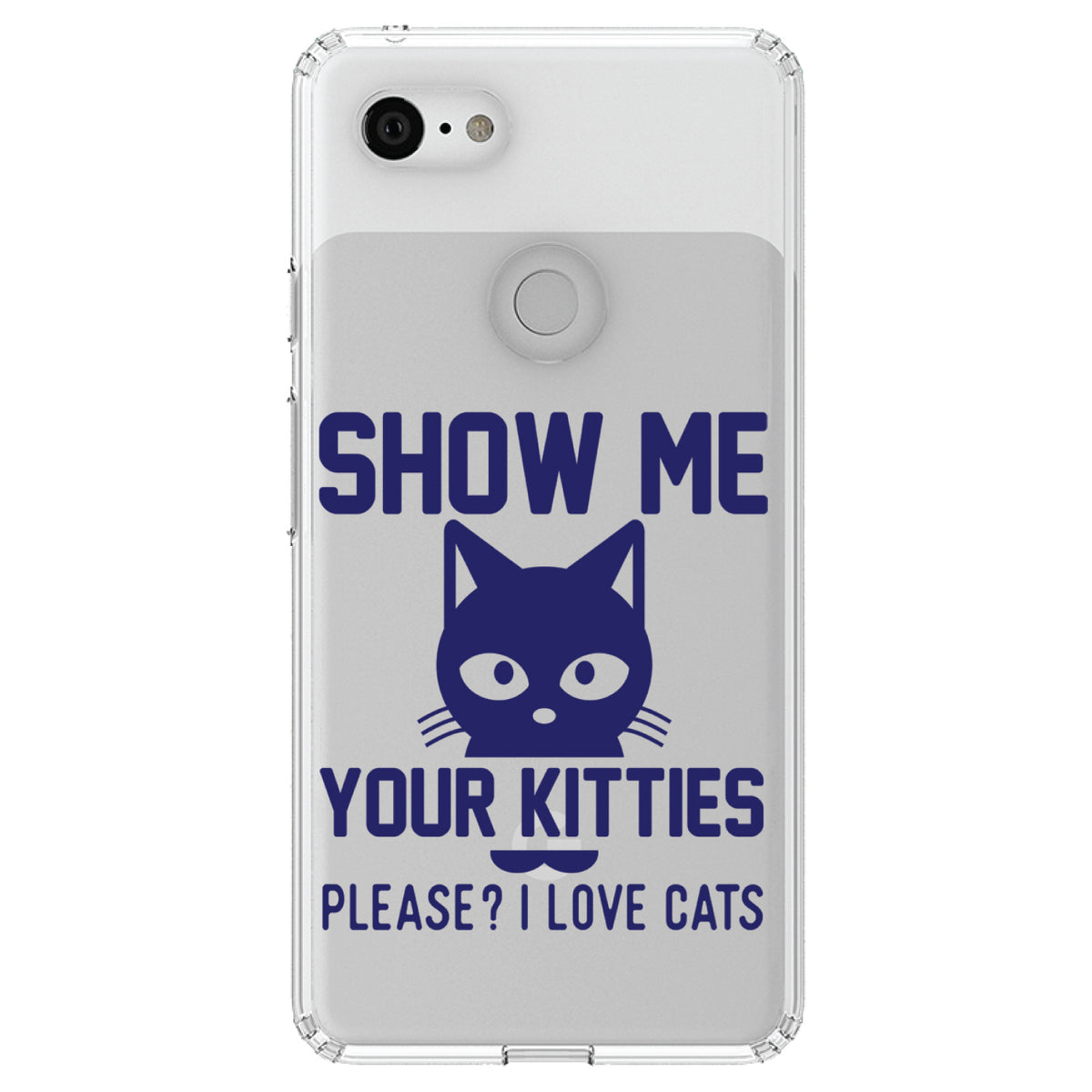 Show Me Your Kitties Love Cats Clear Shockproof iPhone Case, view 22